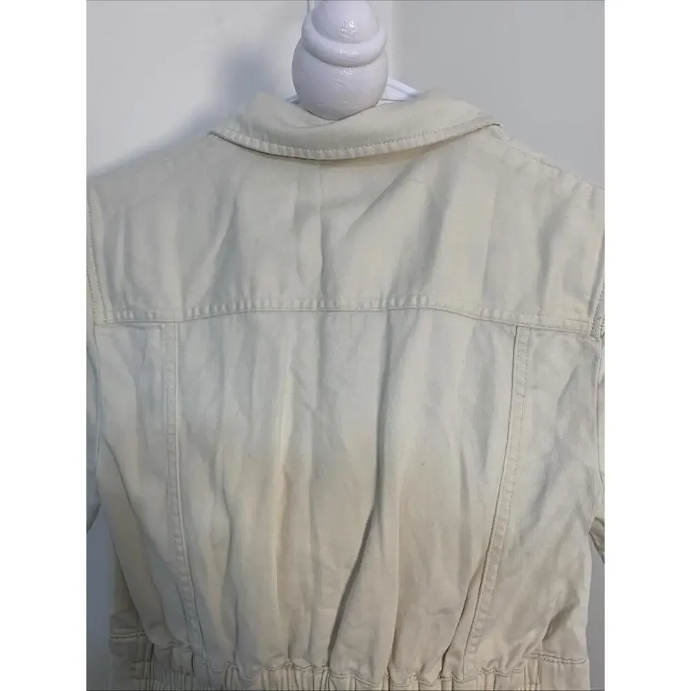 BDG Urban Outfitters utility jumpsuit Snaps Pockets Straight Leg Small - Picture 10 of 13